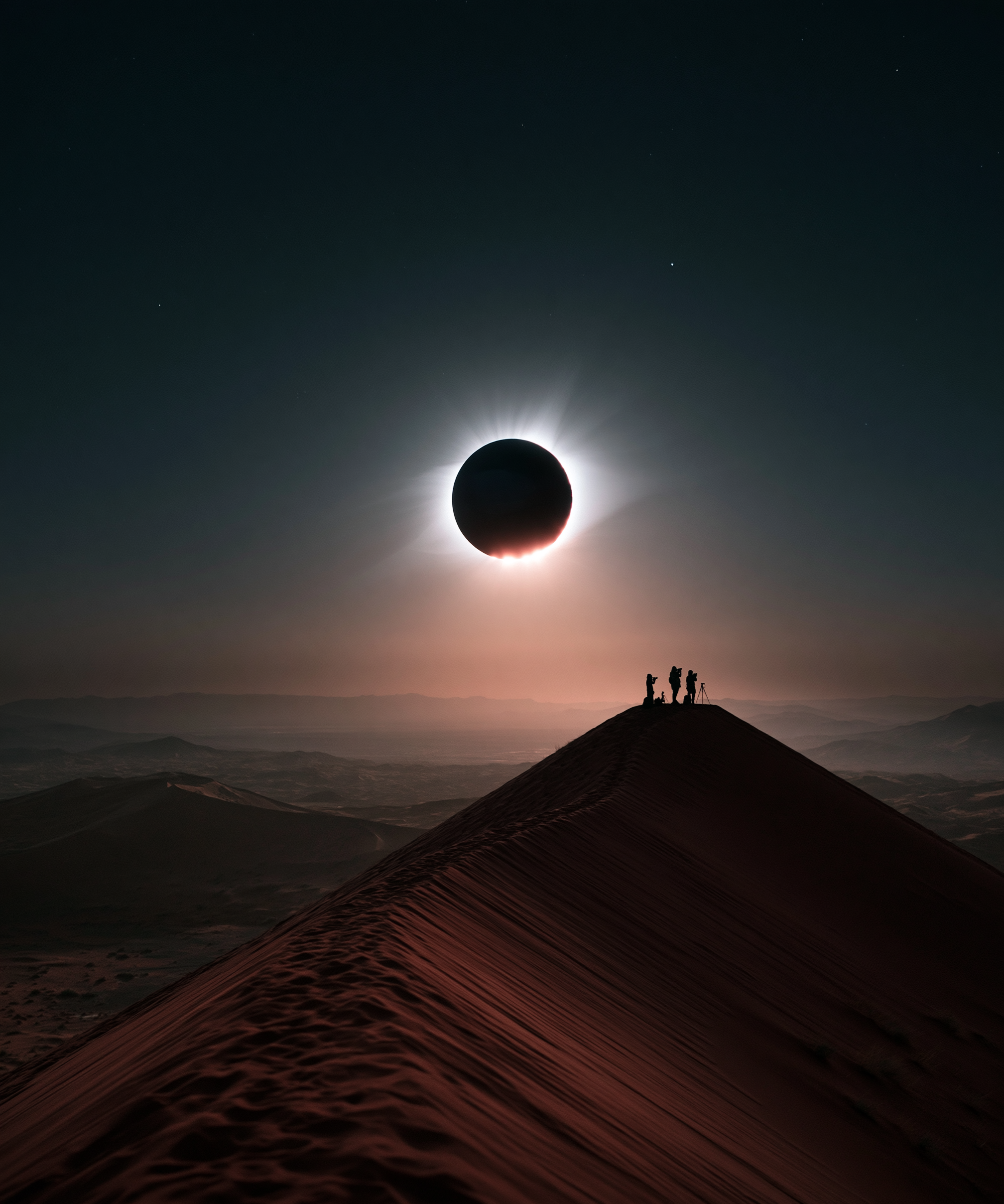 Solar eclipse over Algeria